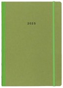 Next ημερολόγιο 2025 Natural ημερήσιο flexi πράσινο με λάστιχο 14x21εκ. τμχ.
