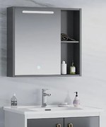 Καθρέπτης μπάνιου ISABEL 60 Led Anthracite 60x64 εκ. 60x10x64 εκ.