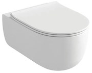 Olympia My Lady Rimless White Matt - Λεκάνη κρεμαστή με κάλυμμα Urea Αntibacterial Slim Soft Close - 1000002185 - 50130