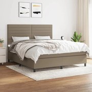 ΚΡΕΒΑΤΙ BOXSPRING ΜΕ ΣΤΡΩΜΑ TAUPE 180X200 ΕΚ. ΥΦΑΣΜΑΤΙΝΟ 3141877