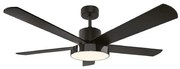 Gruppe Ανεμιστήρας Οροφής Φ122cm DC65W Με LED Φως 24W CCT Μαύρο 48-1016(1)