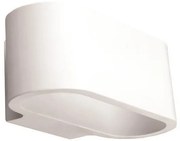Απλίκα Τοίχου G9 1X6W Γύψος Οβάλ Small 147-53304 Λευκό Eurolamp-147-53304-Λευκό 147-53304