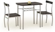 LANCE table + 2 chairs color: wenge DIOMMI V-CH-LANCE-ZESTAW-WENGE