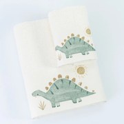 Πετσέτες Σετ 2ΤΜΧ Stompy Εκρού - 70 x 120 / 30 x 50 cm - Εκρού - Borea