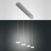 Φωτιστικό Οροφής Led Hale 3255-49-212 Aluminium Fabas Luce Μέταλλο,Γυαλί