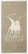 Πετσέτα Γυμναστηρίου 3930 Taupe-Ecru Greenwich Polo Club Γυμναστηρίου 45x90cm 100% Βαμβάκι