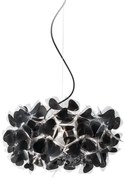 Φωτιστικό Οροφής Clizia Mama Non Mama 53cm E27 2x12W Black - Black Wire Slamp Cristalflex