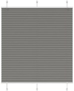 vidaXL Πλισέ περσίδα Ανθρακί 115x150 cm Πλάτος υφάσματος 114,4 cm