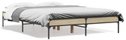 vidaXL Πλαίσιο Κρεβατιού Sonoma Δρυς 120x190 εκ. Επεξ. Ξύλο &amp; Μέταλλο