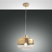 Φωτιστικό Οροφής Cathy 3520-40-332 Shaded Gold Fabas Luce Μέταλλο,Γυαλί