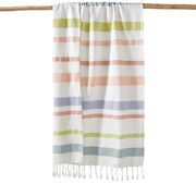 Ριγέ πετσέτα fouta XL από βαμβάκι 380 g m², Bora Bora