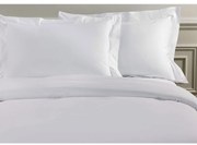 Σετ Σεντόνια Satin μονόχρωμα White King Size (270x280)