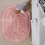 Πατάκι Μπάνιου Ronan 14 Salmon Pink Kentia 70Χ110 100% Βαμβάκι