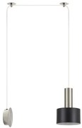 Κρεμαστό Φωτιστικό Οροφής 1xE27 Νίκελ Ματ Adept Tube 77-8801 Homelighting-77-8801-Νίκελ Ματ 77-8801