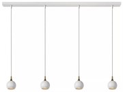 Φωτιστικό Κρεμαστό Lucide 09434-04-31 FAVORI Λευκό (White)|Χρυσό Χρώμα (Gold Coloured)