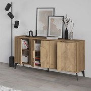 Μπουφές Gora Megapap χρώμα ανοιχτό καρυδί 180x35,6x82εκ.