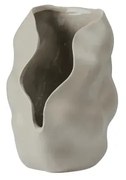 Κηροπήγιο Hekla Πηλινό Υπόλευκο/Γκρι Ø16xH16cm Broste Copenhagen