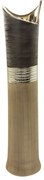 Βάζο "Bradora" Striped Κεραμικό Beige Brown PU 13x13x60cm-05161369