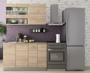 Κουζίνα Alice2 Sonoma 140x60x90 DIOMMI 33-304 DIOMMI-33-304