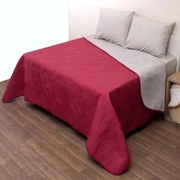 Κουβερλί Σόνικ Bordo-Grey Viopros Μονό 160x230cm Microfiber-Polyester