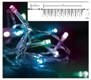 Λαμπάκια Βροχή 144 LED Διάφανο 3m ΙΡ44 Controller Πολύχρωμο Φως 27-00382 Panagoulas-27-00382-Διάφανο 27-00382