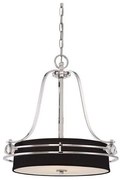 Κρεμαστό Φωτιστικό Οροφής 4xE27  Gotham  Elstead Lighting-QZ-GOTHAM-P-Ασημί QZ-GOTHAM-P
