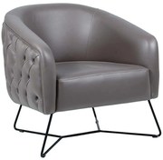 Πολυθρόνα Moon 783-7064 75x75x80cm Grey