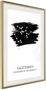 Αφίσα - Zodiac: Sagittarius I - 40x60 - Χρυσό - Με πασπαρτού