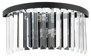 Απλίκα Φωτιστικό Τοίχου Κρύσταλλο Cristal H16 Φ32 Nowodvorski-7633-Μαύρο 7633
