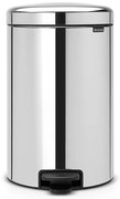 Brabantia 649048 Κάδος με πεντάλ 20L, Brilliant Steel