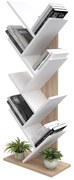 ΒΙΒΛΙΟΘΗΚΗ LIANA HM18193.03 ΜΕΛΑΜΙΝΗ SONAMA-ΛΕΥΚΗ 53x27x138Υεκ.