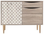 Μπουφές Home 271-121-030 90x39,5x75cm Sonoma-White