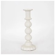 Κηροπήγιο Κεραμικό Εκρού 1 Θέση 11.5x11.5x30cm 752-25023 Estheti 752-25023 Μπεζ