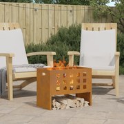 vidaXL Εστία Φωτιάς Ορθογώνια 50x30x40 εκ. Ανθεκτικό Χάλυβα