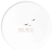 Πιάτο Smell The Sea 0014988 Φ22cm White-Gold Raeder Πορσελάνη