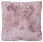 Γούνινο Διακοσμητικό Μαξιλάρι (45x45) Silk Fashion Rabbit Fur Pink/Grey