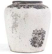 Βάζο Eline Boho 0630037 30x30x33cm Antique White Soulworks Ceramic