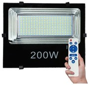 Ηλιακός Προβολέας LED SMD 200W 6000K IP65 Μαύρος 6435 Spotlight 6435 Μαύρο