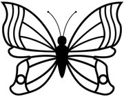 Διακοσμητικό Τοίχου Butterfly 891TNL1756 60x45cm Black Wallity Μέταλλο
