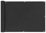 vidaXL Διαχωριστικό Βεράντας Ανθρακί 75 x 600 εκ. από Ύφασμα Oxford