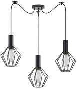 Φωτιστικό Οροφής Τρίφωτο Homelighting 77-8528 Black