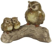 Διακοσμητική Κουκουβάγια Σε Κλαδί 013.779623 Multi Ceramic