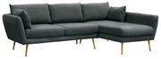 SCANDI ΚΑΝΑΠΕΣ ΓΩΝΙΑ ΔΕΞΙΑ ΠΡΑΣΙΝΟ PETROL 240x160xH85cm 01-2422