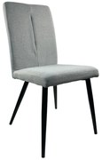 Καρέκλα Τραπεζαρίας ArteLibre FANDANGO Γκρι/Μαύρο Ύφασμα/Μέταλλο 43x56x97cm