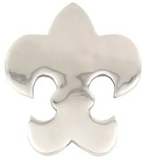 FLEUR DE LIS ΣΟΥΒΕΡ ΑΛΟΥΜΙΝΙΟ ΑΣΗΜΙ 19x16xH1,5cm - 016955 - 016955