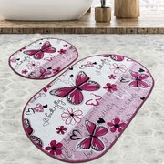 Πατάκια Μπάνιου Danous Djt 359CHL2548 (Σετ 2τμχ) Multi L'essentiel Maison 60x100cm Πολυέστερ