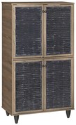 Παπουτσοθήκη-ντουλάπι Ronan pakoworld χρώμα καρυδί so 70.5x35x122εκ - 249-000016 - 249-000016