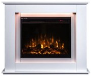 Ηλεκτρικό Τζάκι Επιδαπέδιο 1600W Επένδυση Ξύλου Athens De Lux Hitense-Athens De Lux-Λευκό Athens De Lux