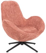 ΠΟΛΥΘΡΟΝΑ ΠΕΡΙΣΤΡΕΦΟΜΕΝΗ BRYNN HM9594.02 ΡΟΖ ΜΠΟΥΚΛΕ-ΜΑΥΡΗ ΜΕΤΑΛ. ΒΑΣΗ 88x76x88Υεκ