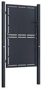 vidaXL Πόρτα Περίφραξης Κήπου Ανθρακί 100 x 175 εκ. Ατσάλινη